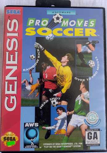 Pro Moves Soccer Original Para Sega Genesis En Recuerdos Cg
