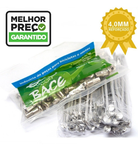 Jogo De Raios Inox Bace 4mm Nxr-150 Bros Dian Ou  Trase