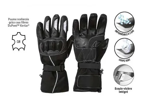 Guantes Para Moto De Cuero Impermeable Crivit Cuotas sin inter s