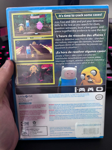 Adventure Time Finn & Jake Investigationnintendo Wii U Nuevo (Usado)