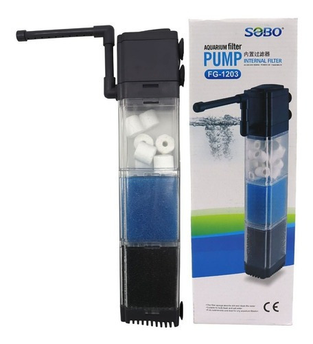 Filtro Interno Sobo Fg-1203 12w 880l/h Para Pecera Y Acuario