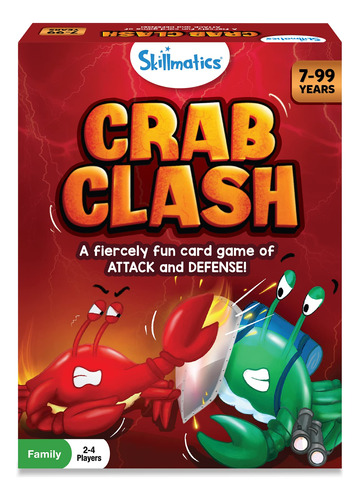 Skillmatics Juego De Cartas - Crab Clash, Juego Ferozmente D