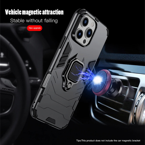 Funda Para iPhone 16 Pro Max Plus Iron Man De Anillo+mica