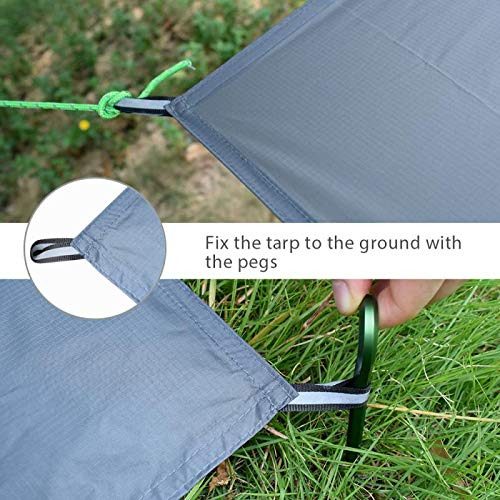 1 Person Ultralight Waterproof Tent Tarp Footprint Grou...