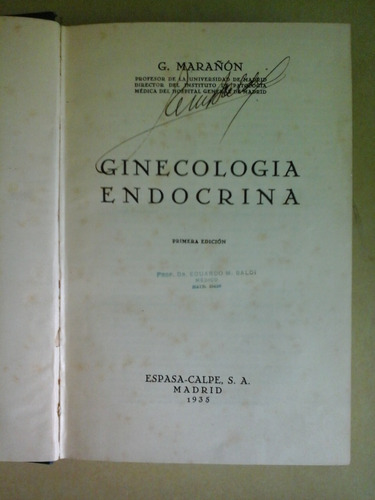* Ginecologia Endocrina - G.marañon