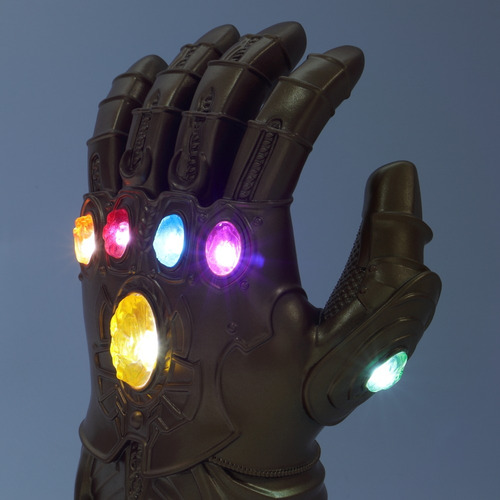 Crianças Infinito Manopla Led Acende Acima Thanos Luva Brinq