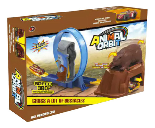 Animal Orbit Pista De Autos Oso Giro 360° Cksur0655