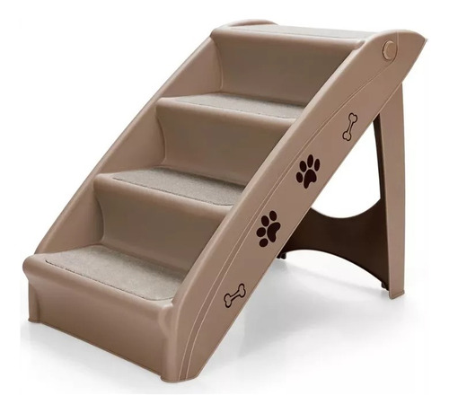 Escalera Plegable Mascotas Perros 4 Pisos Alta Resistencia