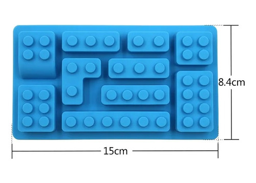 Molde Silicona Bloques De Lego Roblox Multiusos Repostería