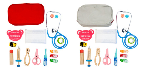 Juego De Juguetes De Madera Para Niños Con Simulación De Méd