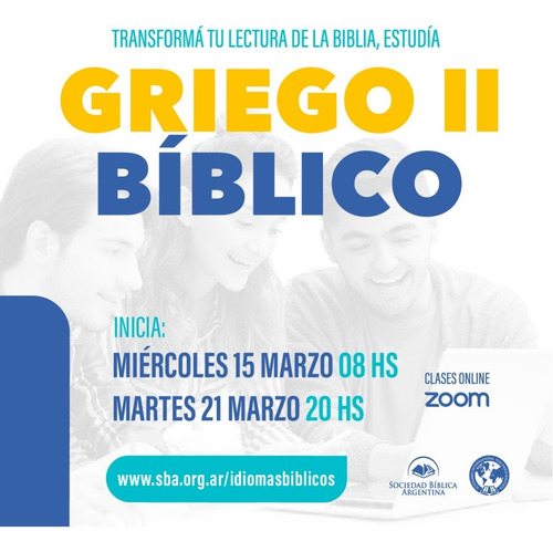 Imagen 1 de 1 de Curso Griego Bíblico - Nivel 2