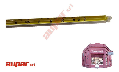 Imagen 2 de 7 de Termómetro -10+150° 30 Cm Para Velas Y Otros Usos. Vidrio.