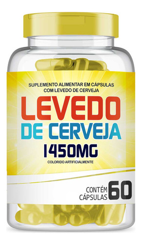 Levedo De Cerveja 1450mg Com 60 Cápsulas