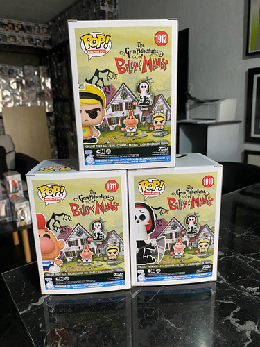 Funko Pop Billy & Mandy, Grim Set De 3 Piezas Nuevos