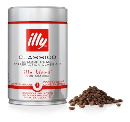 Café Illy Espresso Torrado Clássico Blend 100% Arábica em Grãos