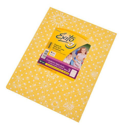 Cuaderno Éxito E3 Lunares T/ Dura 48 Hojas Rayadas Amarillo