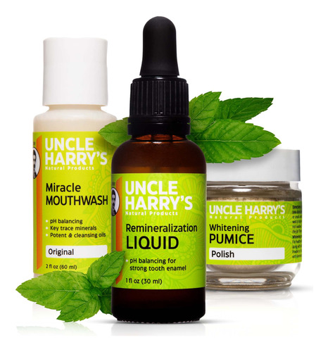 Uncle Harry's Kit De Remineralizacion Natural Con Blanqueami