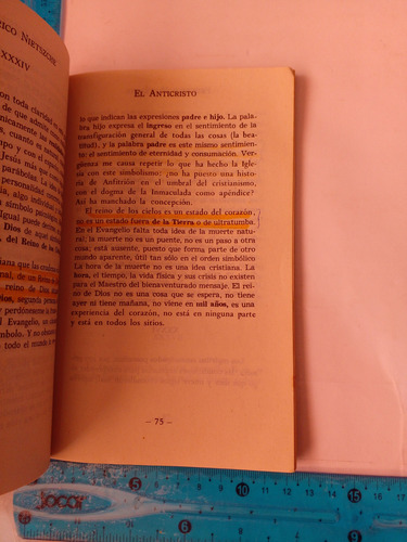 El Anticristo Federico Nietzsche (Usado)