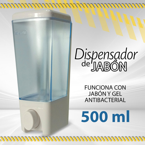 Dispensador De Jabon Liquido Plastico 500ml Gb-549 / 10017