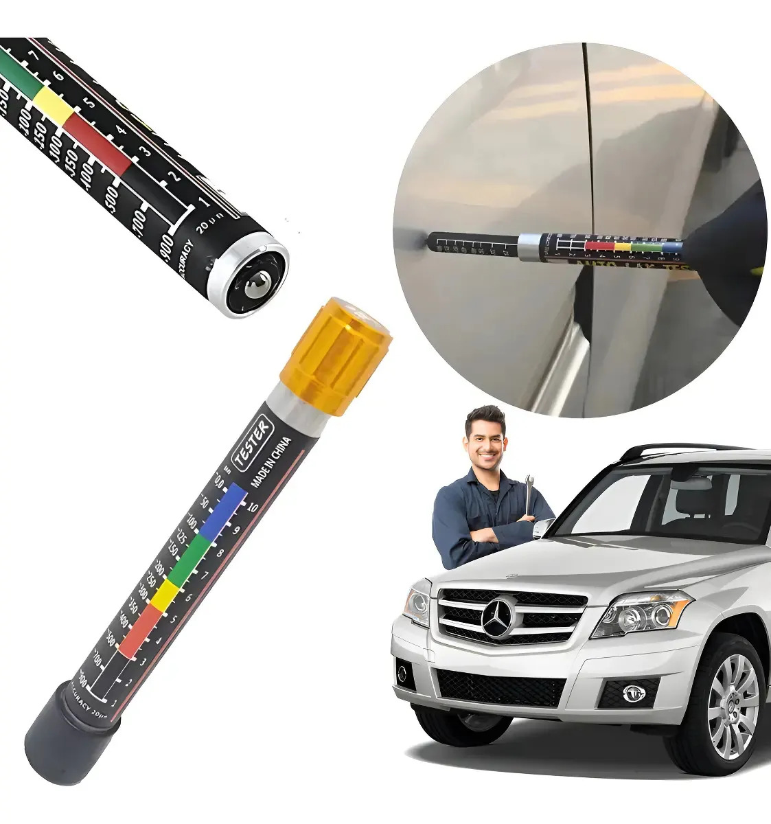 Caneta Sellgoods Teste Mede Pintura De Carro Batido Espessura Massa