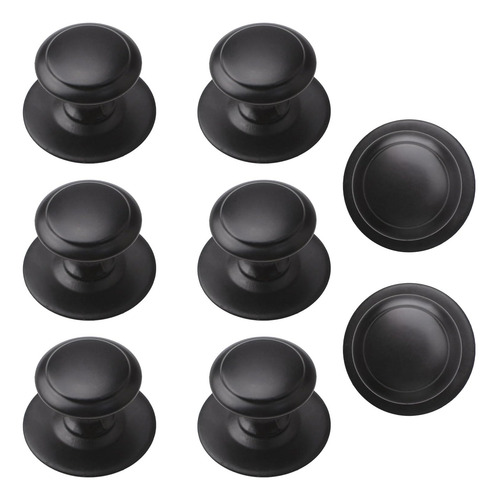 Pomos De Cajón Inoxidable 8 Tiradores Autoadhesivos Negro
