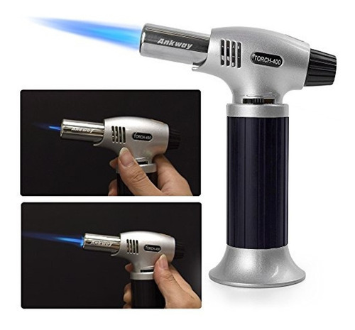 Imagen 4 de 4 de Mini Soplete+6gas Briquet Recargable Cocina Encendedor But*