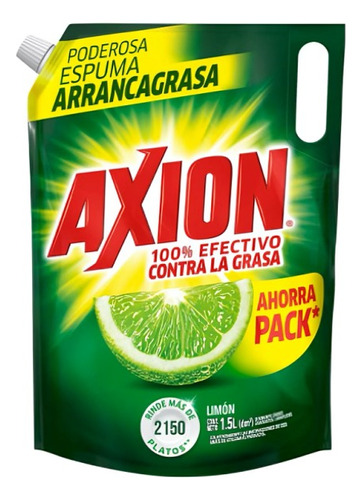 Axion Lavaloza Bolsa Liquido Limon 1,5 Litros
