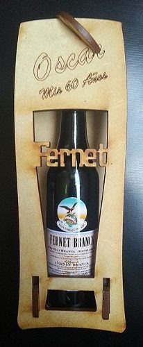 Imagen 4 de 5 de 25 Cajitas Porta Fernet Souvenirs Caja Porta Vino Fibrofacil