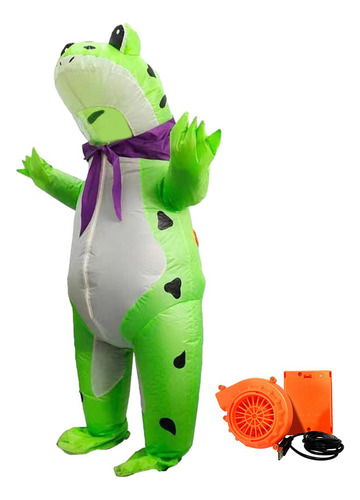 Traje Inflable De Rana Mono Duradero Juego De Rol Vestir