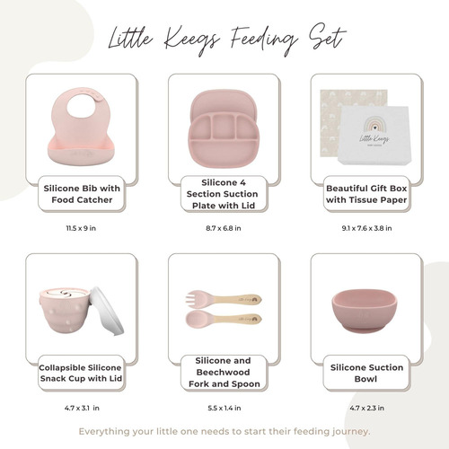 Set De Alimentación Para Bebés Little Keegs, Set De Regalo I