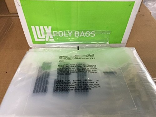 100 19x24 Self Seal Suffocation Warning Clear Poly Bags 1.5