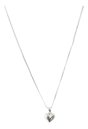 Collar Amor Corazón Plata Fina 925