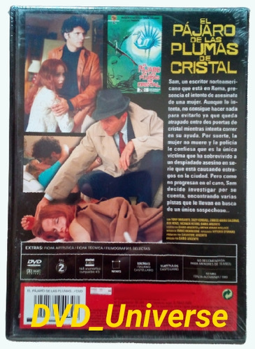 Dvd Dario Argento. El Pájaro De Las Plumas De Cristal. R-2
