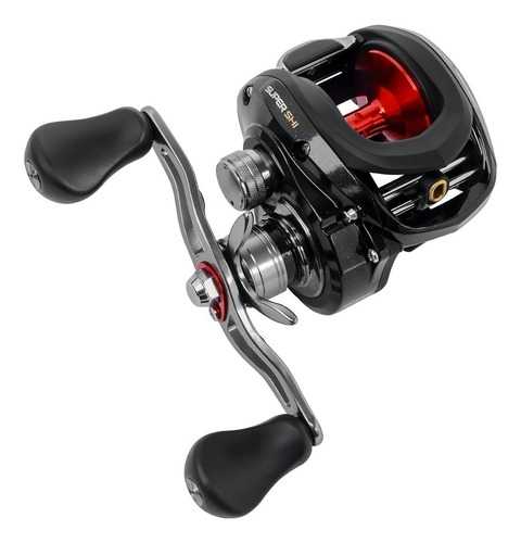 Reel rotativo Marine Sports Brisa BG Super derecho color negro