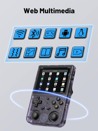 Console De Videogame Portátil De Vídeo Retrô Rg353v Com Tela