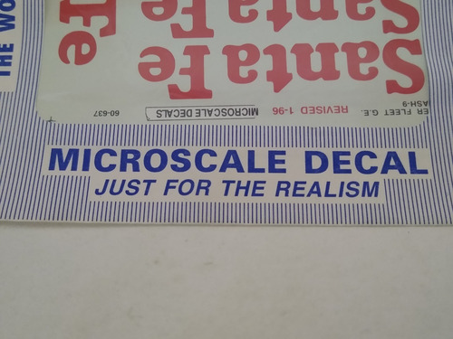 Nico Calcas G E Dash 8/9 Santa Fe Microscale H0 (cve 20)