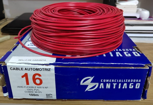 Cable Automotriz Calibre 16 100% Cobre