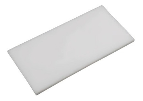 Tábua/placa P/ Corte Carne 100 X 50 Cm X 08 Mm Cor Branco Lisa