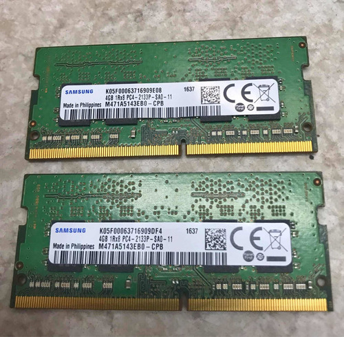 2 Pack Memorias Ram Laptop Samsung M471a5143eb0-cpb 4gb Ddr3
