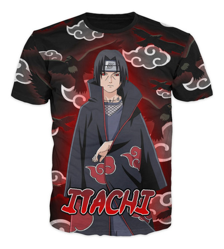 Camiseta Itachi Comic Anime Adulto Exclusiva