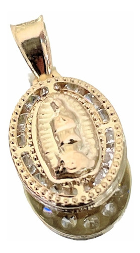 Medalla Virgen De Guadalupe Ovalada 1.1 Cm D Oro 10 Quilates