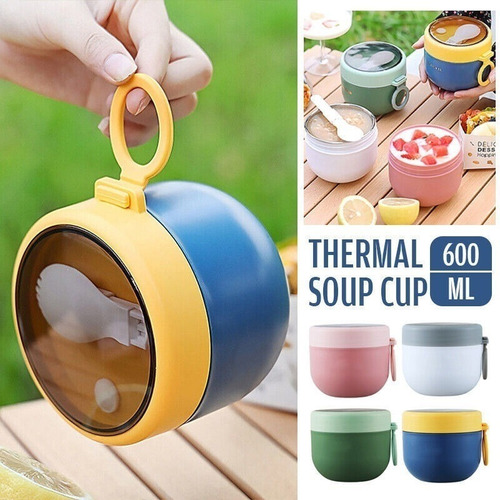 Termo Para Comida Caliente O Fría 600 Ml Con Cuchara