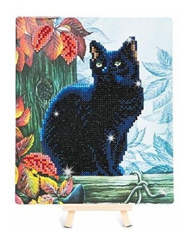 Arte Y Manualidad Para Ni Crystal Art Kit Framed Cat In Autu