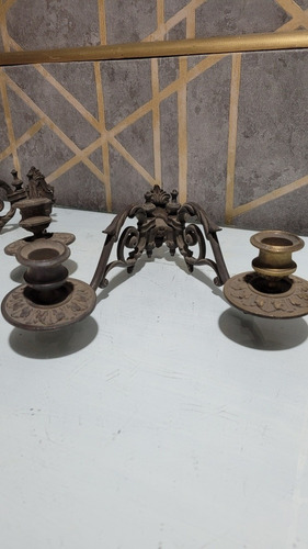 Candelabros De Piano Antiguos 