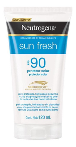 Protetor Solar Sun Fresh Fps90 120ml Neutrogena Fragrância Sem perfume Tipo de embalagem Pote