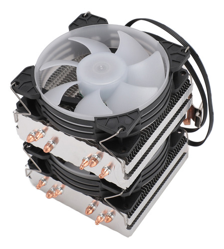 Computadora Cpu Cooler Air De Doble Torre, 4 Pines, 90 Mm, 6