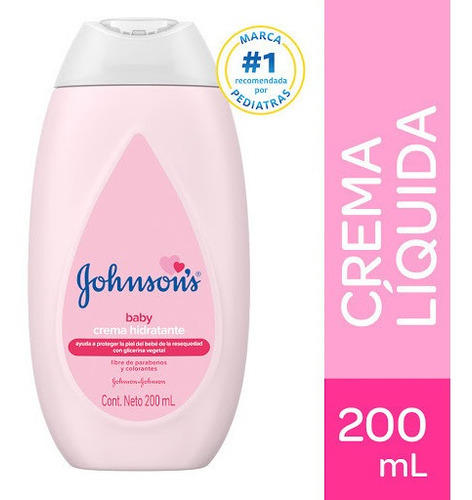 Crema Liquida Johnsons Baby Original 200ml