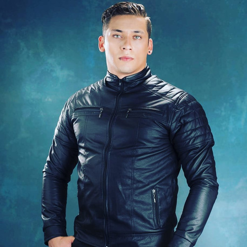 Chaqueta Cuerina Cuero Sintético Para Hombre