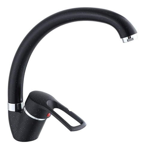 Grifo Lavabo Cocina Pulido Cromado Frio Caliente Negro