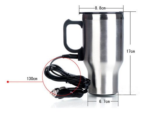 - Taza De 12 V Para Calefacción De Coche, Buen Cable De